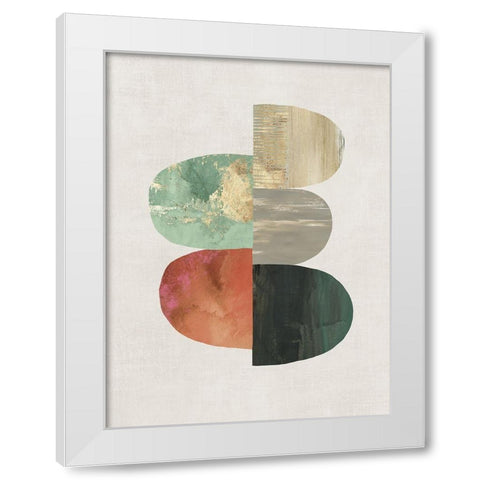 Evolving Energy I White Modern Wood Framed Art Print by Reeves, Tom
