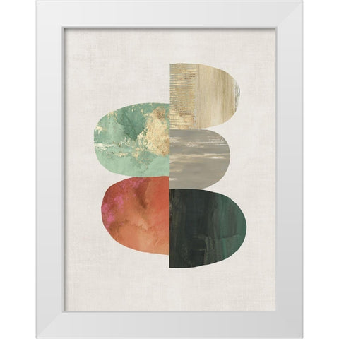 Evolving Energy I White Modern Wood Framed Art Print by Reeves, Tom