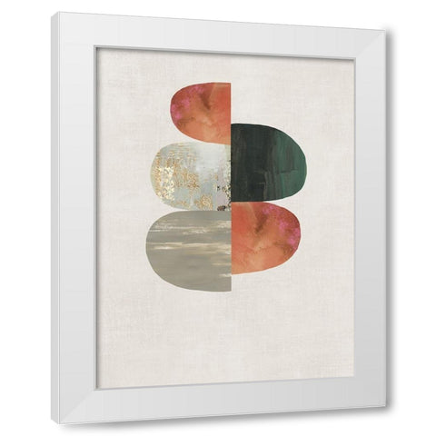 Evolving Energy II White Modern Wood Framed Art Print by Reeves, Tom
