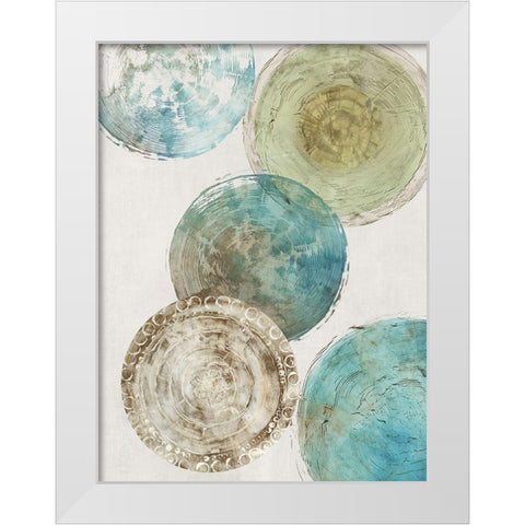 Color of the Thoughts White Modern Wood Framed Art Print by Reeves, Tom