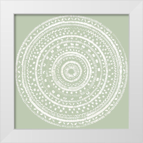 Circles of Life II White Modern Wood Framed Art Print by Reeves, Tom