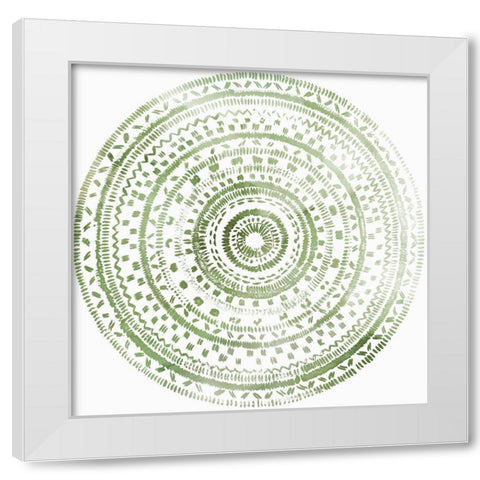 Reaching Balance II White Modern Wood Framed Art Print by Reeves, Tom