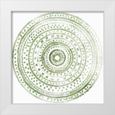 Reaching Balance II White Modern Wood Framed Art Print by Reeves, Tom