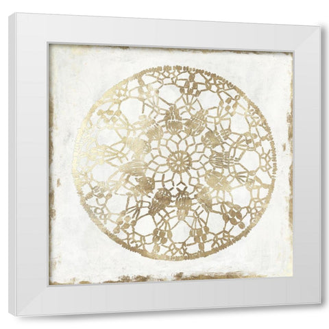 Gilded Star I White Modern Wood Framed Art Print by Reeves, Tom