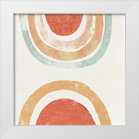 Rainbow Hills I White Modern Wood Framed Art Print by Reeves, Tom