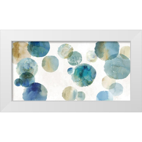 Echoing Depth  White Modern Wood Framed Art Print by Reeves, Tom