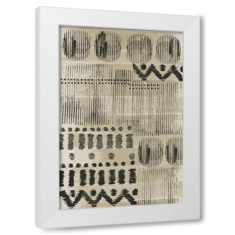 Wool and Silk I White Modern Wood Framed Art Print by Reeves, Tom