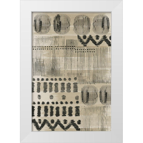 Wool and Silk I White Modern Wood Framed Art Print by Reeves, Tom