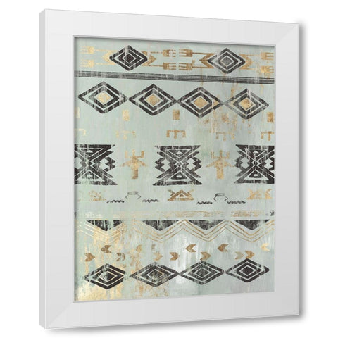 In the Rhythm II White Modern Wood Framed Art Print by Reeves, Tom