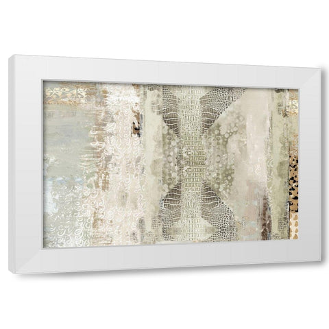 Intricate  White Modern Wood Framed Art Print by Reeves, Tom