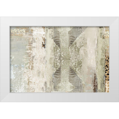 Intricate  White Modern Wood Framed Art Print by Reeves, Tom