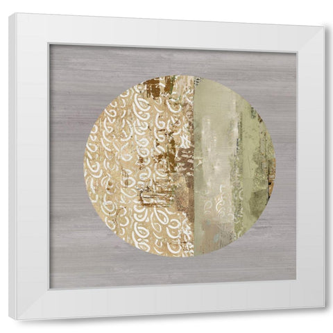 Protection Medallion I White Modern Wood Framed Art Print by Reeves, Tom