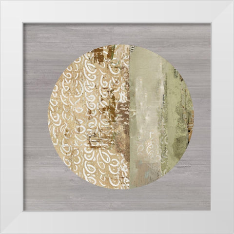 Protection Medallion I White Modern Wood Framed Art Print by Reeves, Tom