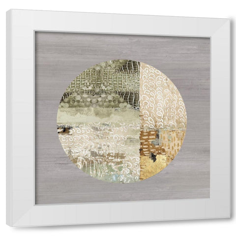 Protection Medallion II White Modern Wood Framed Art Print by Reeves, Tom