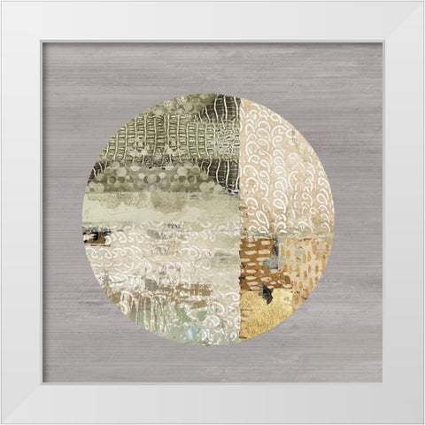 Protection Medallion II White Modern Wood Framed Art Print by Reeves, Tom