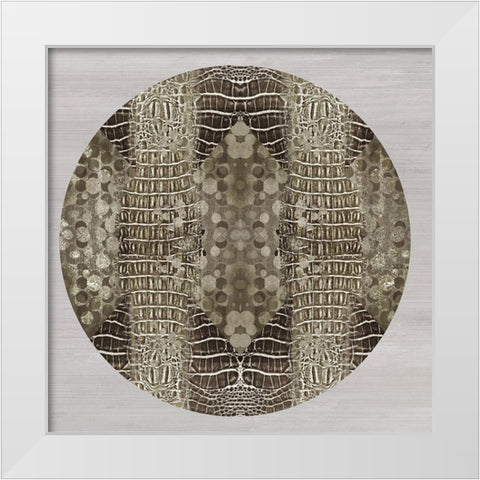 Dragon Skin White Modern Wood Framed Art Print by Reeves, Tom