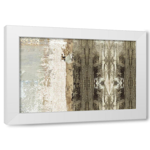 Silent Traces  White Modern Wood Framed Art Print by Reeves, Tom