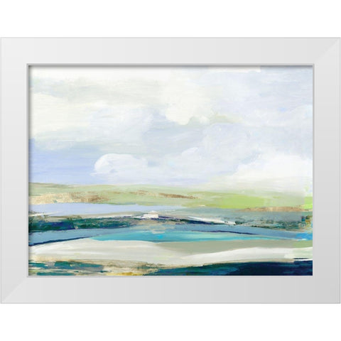 Happy Land White Modern Wood Framed Art Print by Reeves, Tom