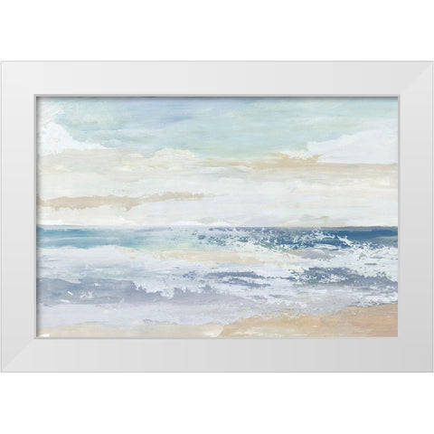 Ocean Salt White Modern Wood Framed Art Print by Reeves, Tom