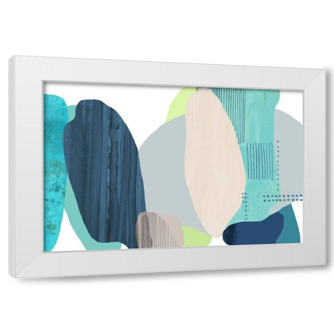 Behaviour  White Modern Wood Framed Art Print by Reeves, Tom