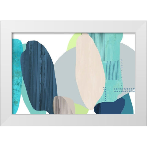 Behaviour  White Modern Wood Framed Art Print by Reeves, Tom