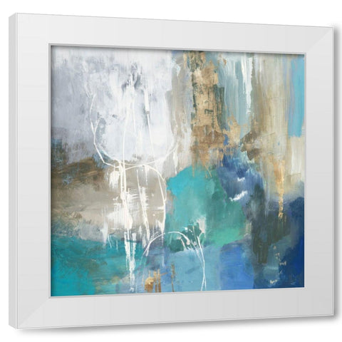 Reflective Distance White Modern Wood Framed Art Print by Reeves, Tom