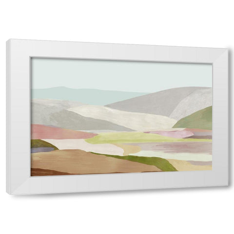 Hills of Light II White Modern Wood Framed Art Print by Reeves, Tom