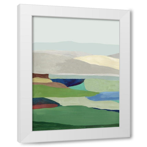 Free Land II White Modern Wood Framed Art Print by Reeves, Tom