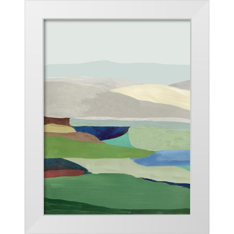 Free Land II White Modern Wood Framed Art Print by Reeves, Tom