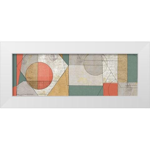Geometry of Life White Modern Wood Framed Art Print by Reeves, Tom
