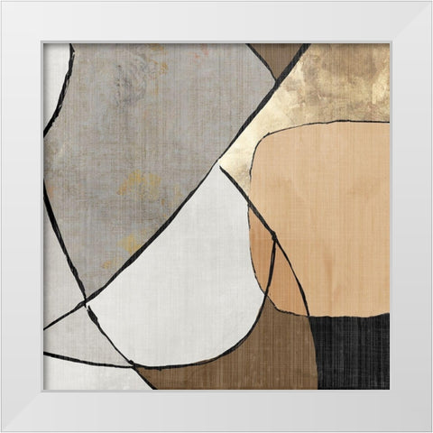 Glorious Maze I White Modern Wood Framed Art Print by Reeves, Tom