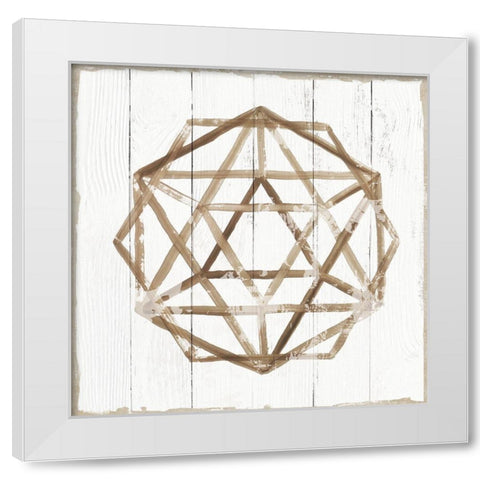 Amulet I White Modern Wood Framed Art Print by Reeves, Tom