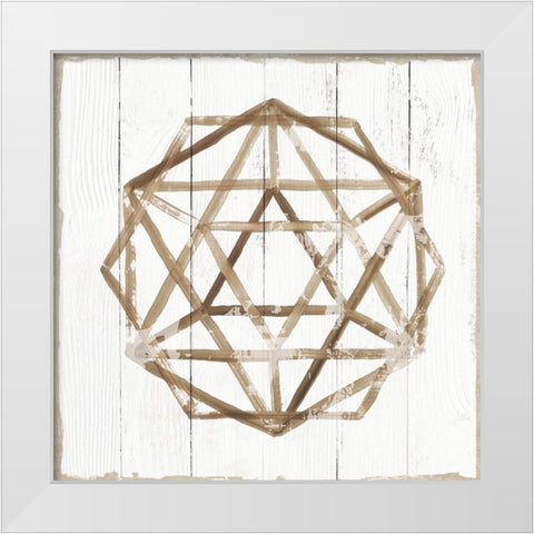Amulet I White Modern Wood Framed Art Print by Reeves, Tom