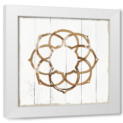 Amulet II White Modern Wood Framed Art Print by Reeves, Tom