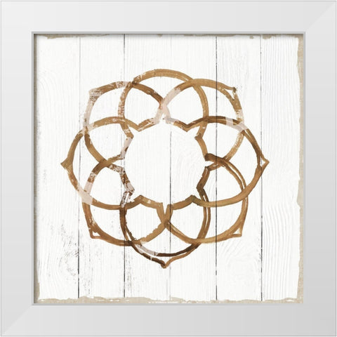 Amulet II White Modern Wood Framed Art Print by Reeves, Tom
