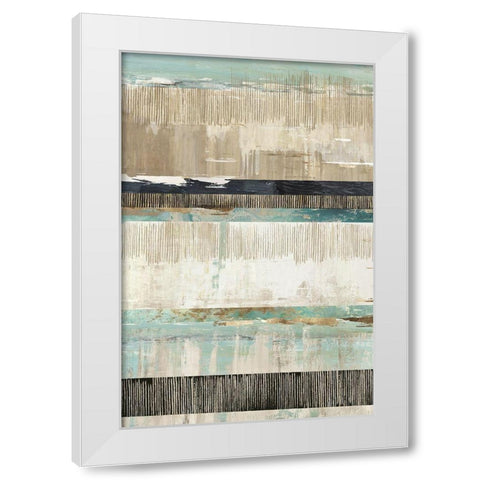 Celadon Dreams I  White Modern Wood Framed Art Print by Reeves, Tom