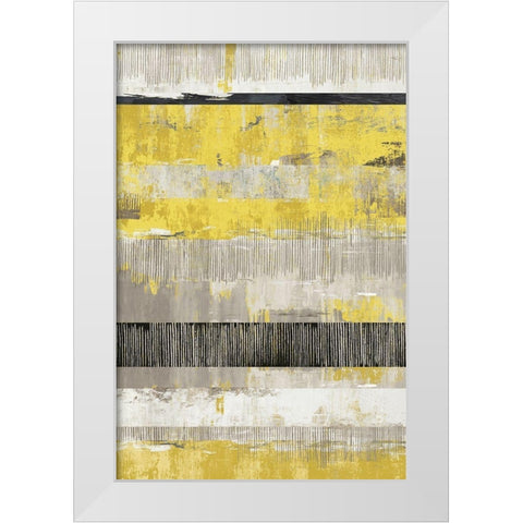 Celadon Dreams I Yellow Version White Modern Wood Framed Art Print by Reeves, Tom