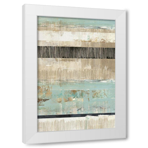 Celadon Dreams II White Modern Wood Framed Art Print by Reeves, Tom