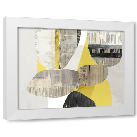 Mixed Celadon Yellow Version White Modern Wood Framed Art Print by Reeves, Tom