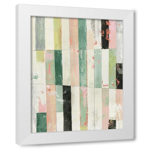 Playful Stripes II White Modern Wood Framed Art Print by Reeves, Tom