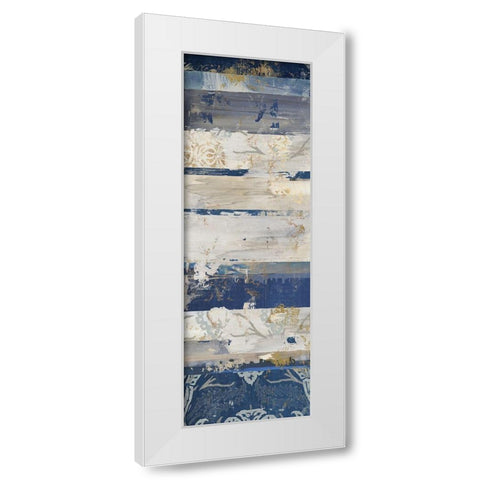Indigo Concepts II White Modern Wood Framed Art Print by Reeves, Tom