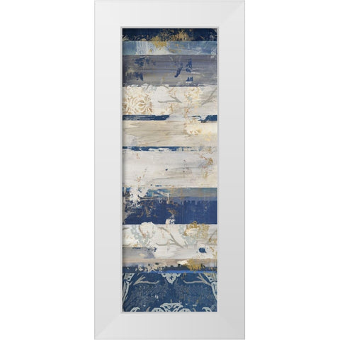 Indigo Concepts II White Modern Wood Framed Art Print by Reeves, Tom