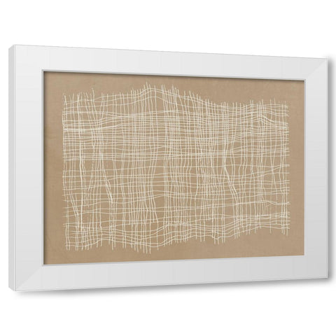 Basket Weave  White Modern Wood Framed Art Print by Reeves, Tom