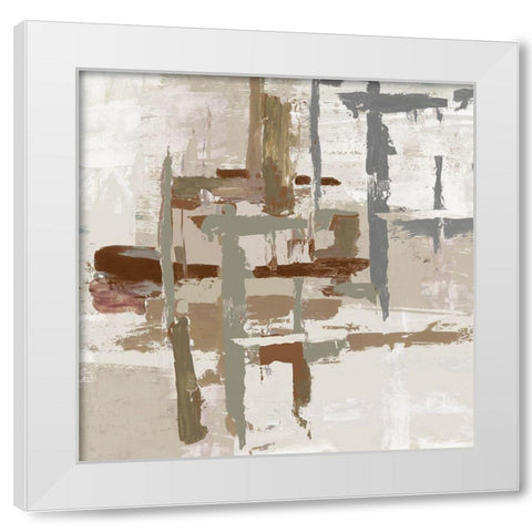 Modern Weave II White Modern Wood Framed Art Print by Reeves, Tom