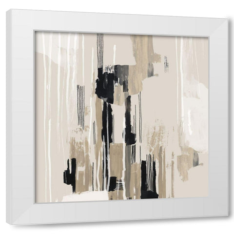 Woven Together II White Modern Wood Framed Art Print by Reeves, Tom