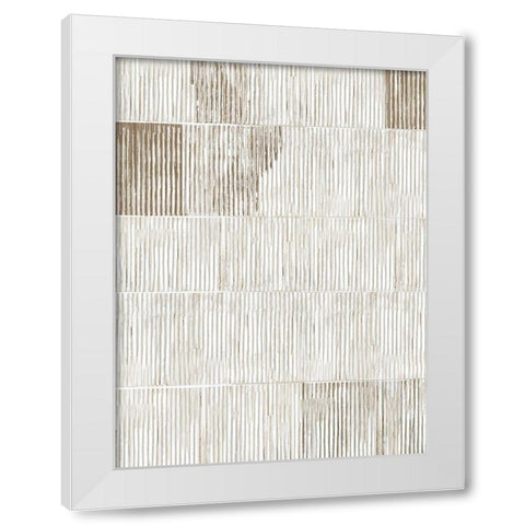 Bamboo Passing II White Modern Wood Framed Art Print by Reeves, Tom