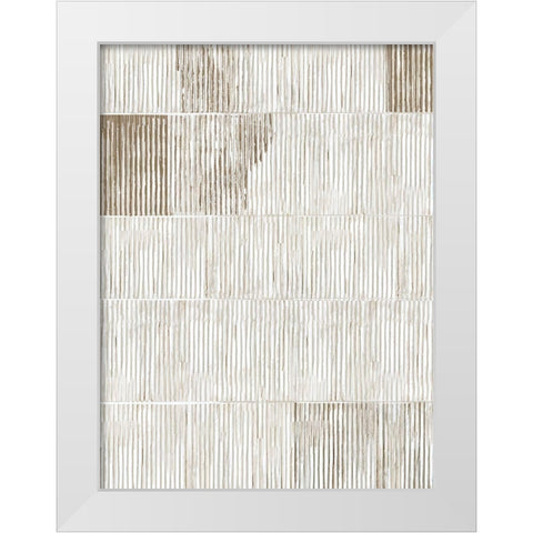 Bamboo Passing II White Modern Wood Framed Art Print by Reeves, Tom