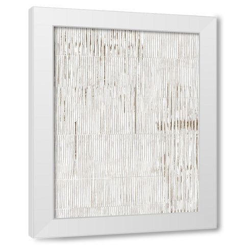 Bamboo Passing III White Modern Wood Framed Art Print by Reeves, Tom