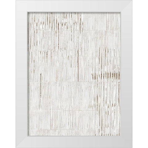 Bamboo Passing III White Modern Wood Framed Art Print by Reeves, Tom