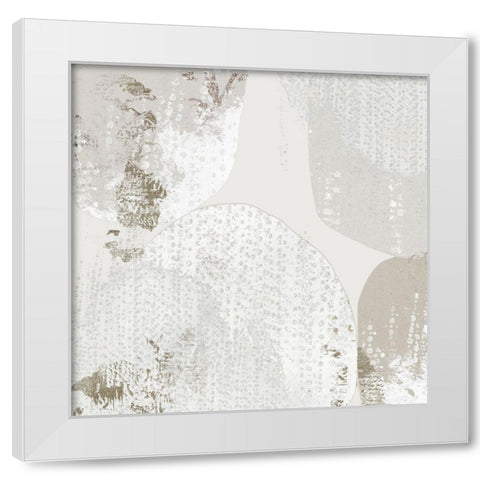 Lacing II White Modern Wood Framed Art Print by Reeves, Tom